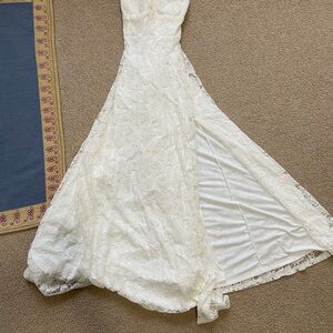 Lulu's Ivory Lace Wedding Gown